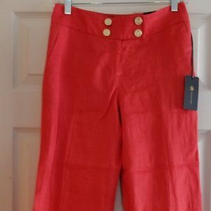The Limited NEW Linen pants red - $10 Holiday sale!